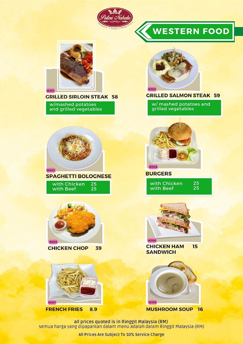 Puteri Nabalu Menu - Image 3