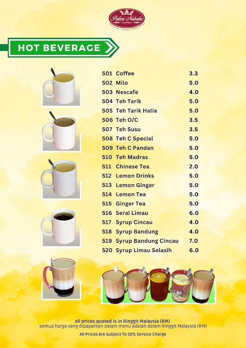 Puteri Nabalu Menu - Image 4