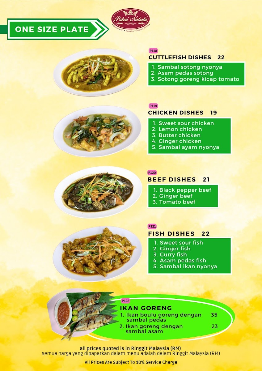 Puteri Nabalu Menu - Image 6